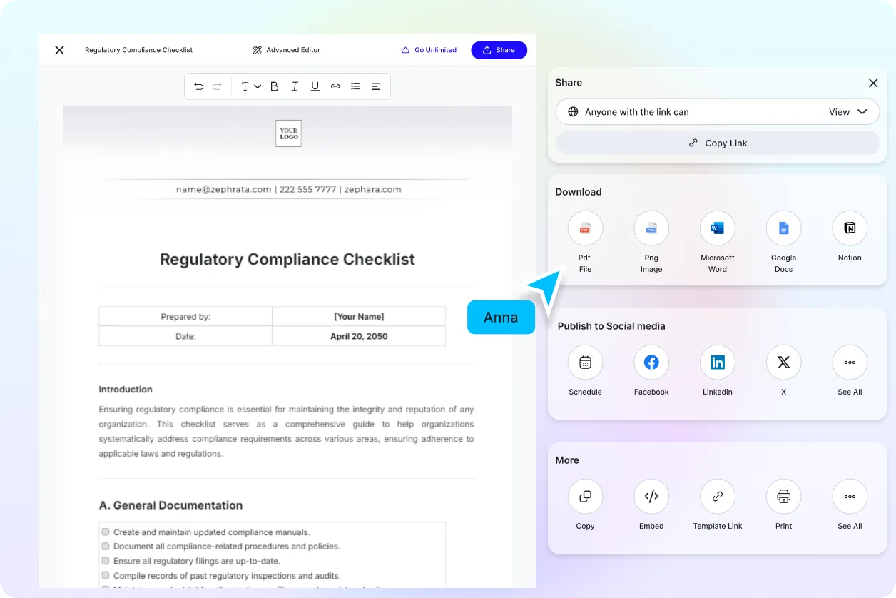 Free AI Compliance Checklist Generator, Free Compliance Checklist Maker Online